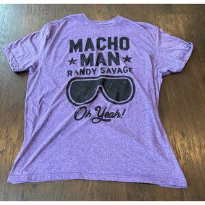 Ripple Junction WWE Legends Macho Man Randy Savage Crewneck T-Shirt Purple